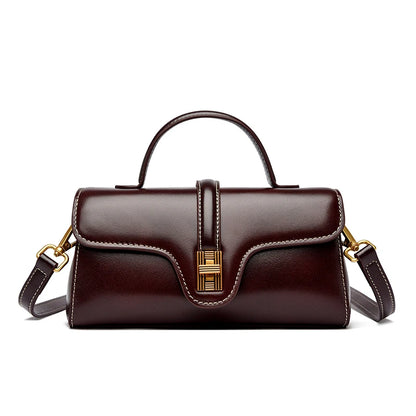 Sac à main en cuir à poignée supérieure pour femme – vue 7