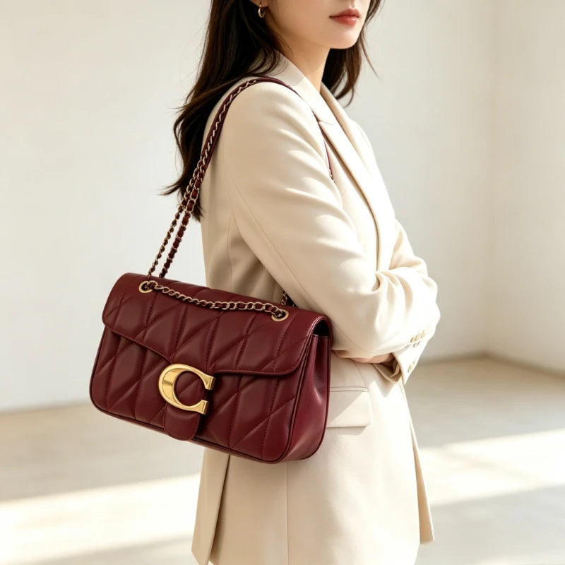 Sac à bandoulière en cuir fait main pour femme – vue 1