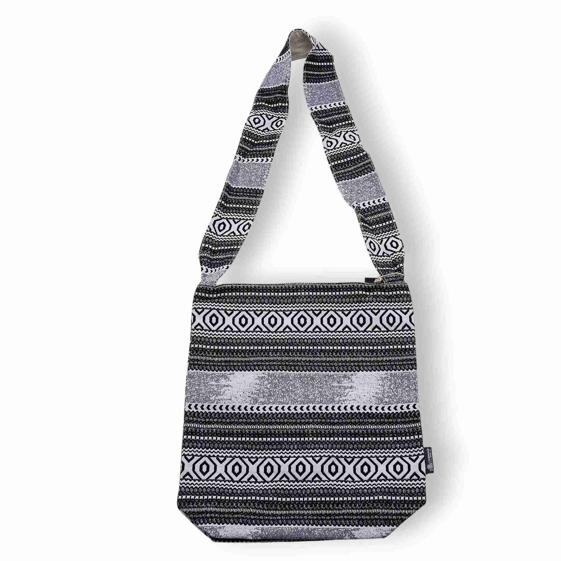 Sac Cabas Jacquard Femme Élégant – Nomad Carryall Urban Oléna-Fashion