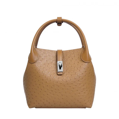 Sac seau pour femme effet cuir grain d'autruche – vue 11