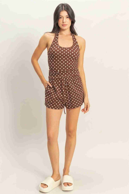 Short à Pois Cordon Femme – Confort Coton & Style Estival Oléna-Fashion