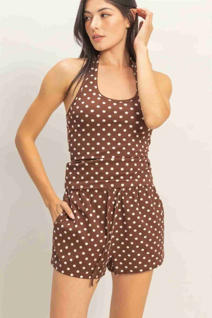 Short à Pois Cordon Femme – Confort Coton & Style Estival Oléna-Fashion