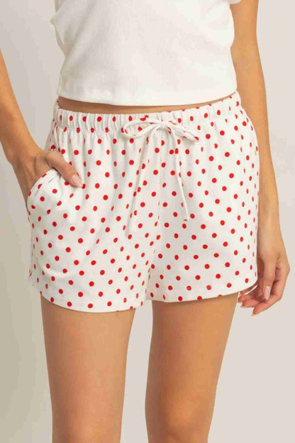 Short à Pois Cordon Femme – Confort Coton & Style Estival Oléna-Fashion