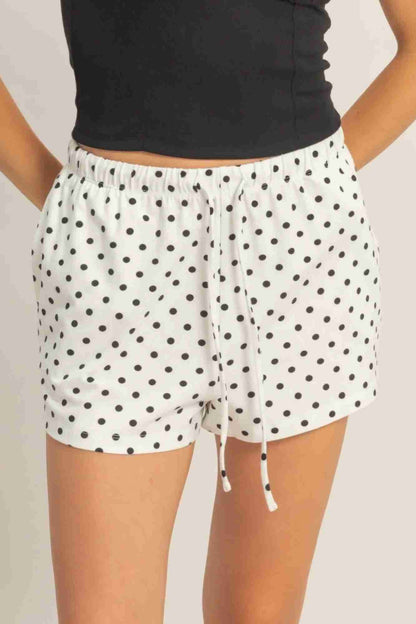 Short à Pois Cordon Femme – Confort Coton & Style Estival Oléna-Fashion