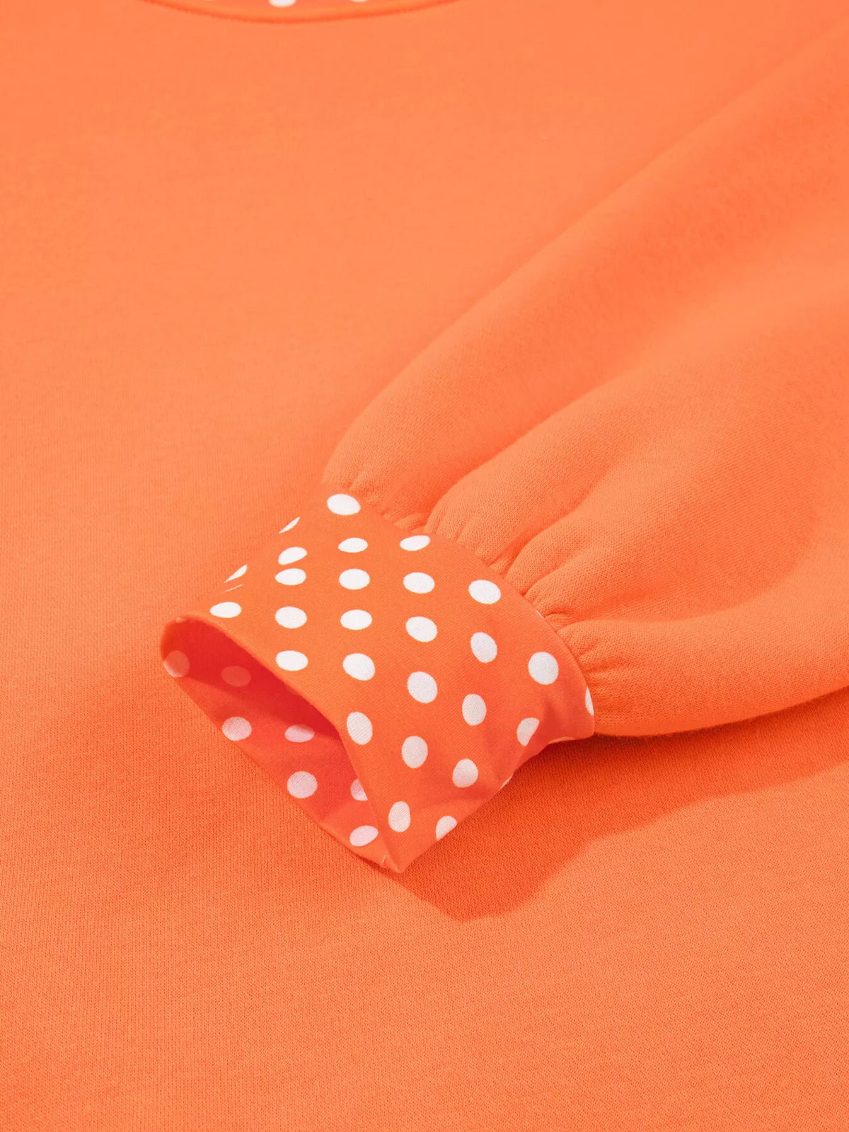 Sweat col rond à pois et bords contrastés pour femme – vue 14