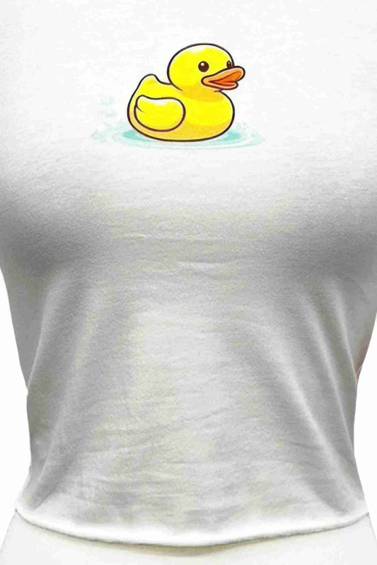 Top Femme Baby Duck - Coton Stretch Caneton Mignon Graphique Oléna-Fashion
