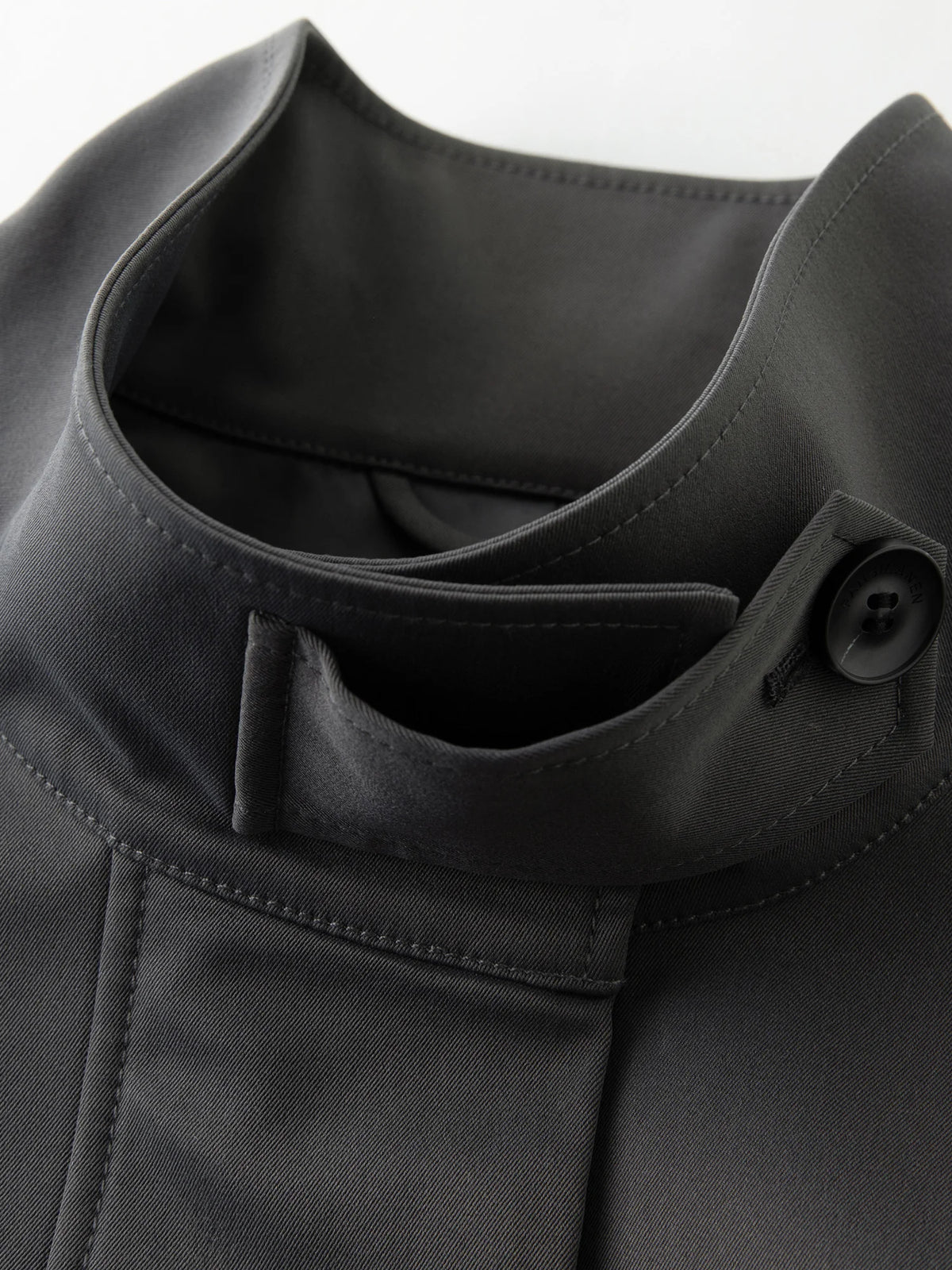 Trench long femme à col montant, ceinture à nouer, style britannique – vue 31