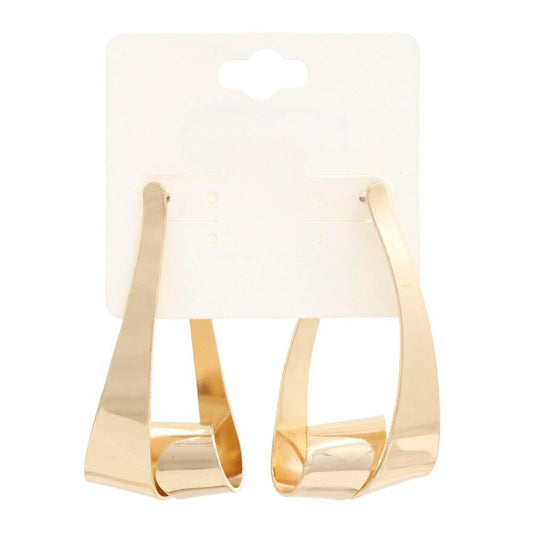 Triangle Loop Metal Dangle Earring - Premium  - Shop now at Oléna-Fashion