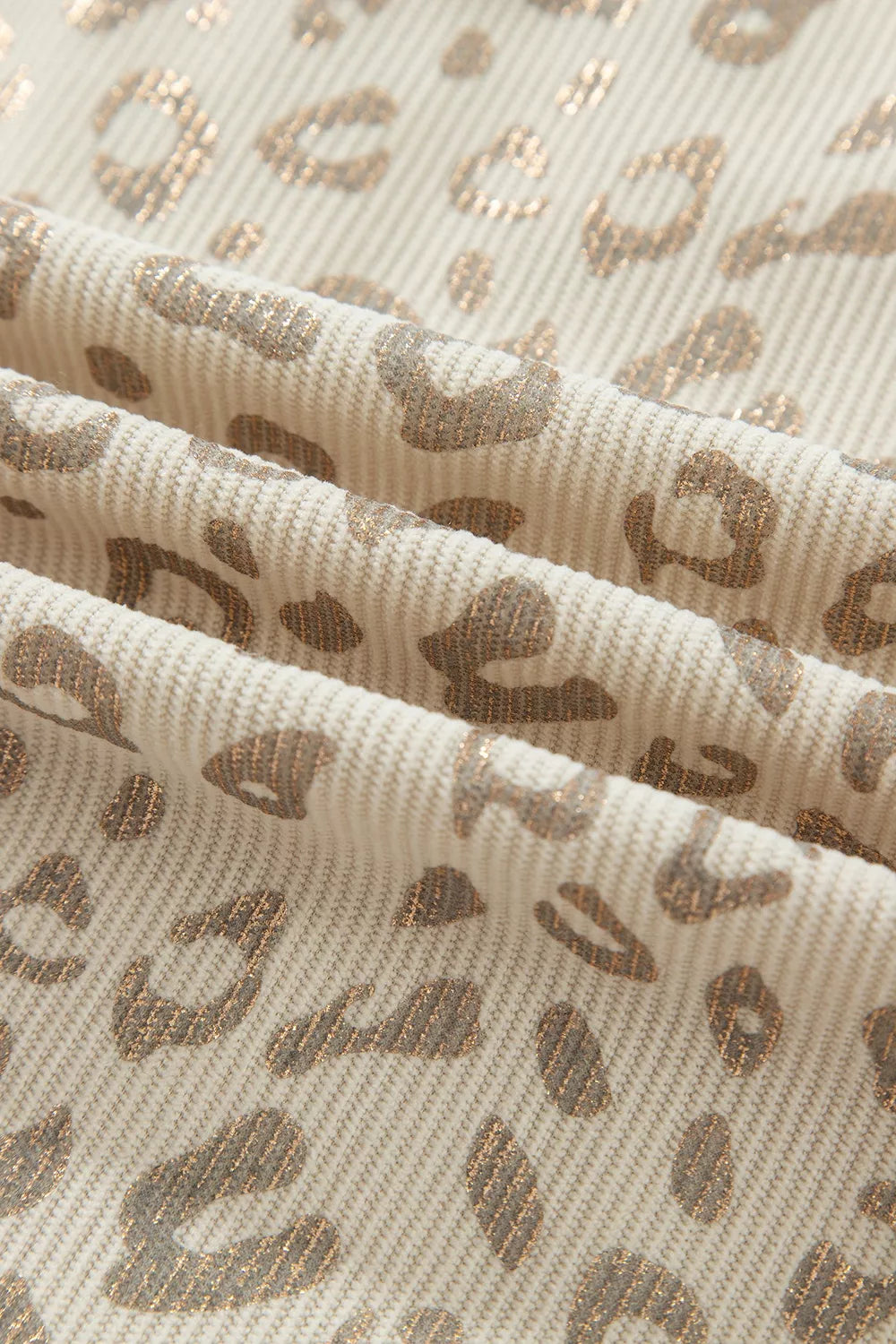 Veste chemise en velours côtelé imprimé léopard kaki pour femme – vue 16