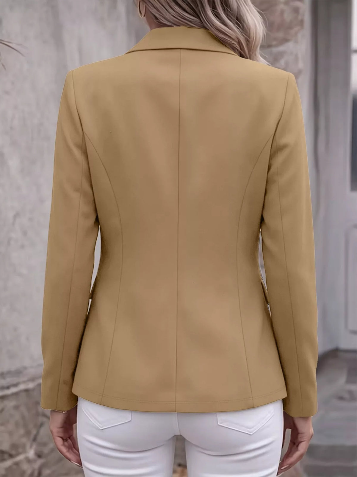 Veste de tailleur à col revers et manches longues pour femme – vue 11