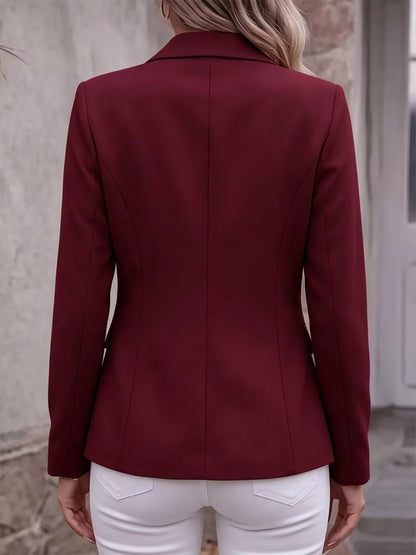 Veste de tailleur à col revers et manches longues pour femme – vue 17