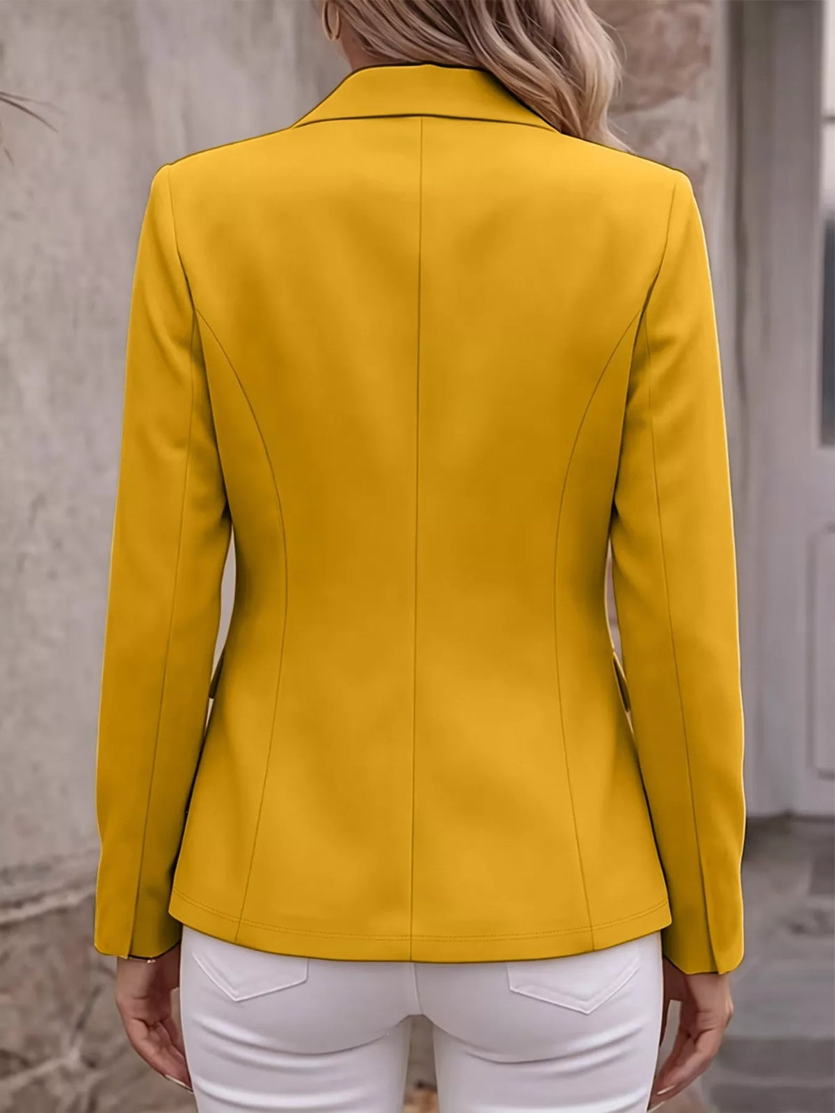 Veste de tailleur à col revers et manches longues pour femme – vue 20