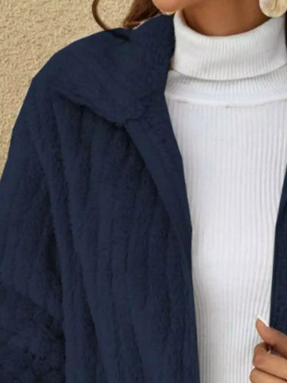 Veste femme grande taille en fausse fourrure à zip – vue 10