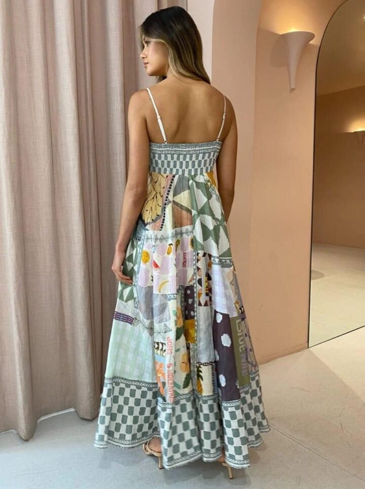 Robe Femme Été Trapèze -3 vue dos