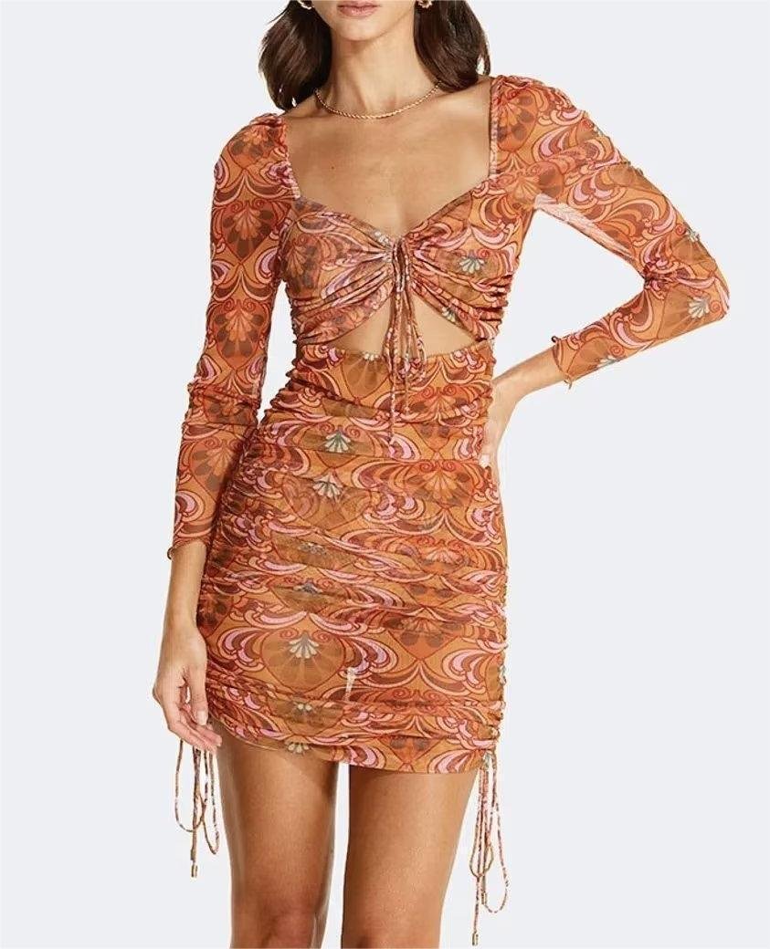 Robe Sexy à Manches Longues