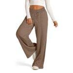 Pantalon Femme Taille Haute Jambe Large Automne Hiver