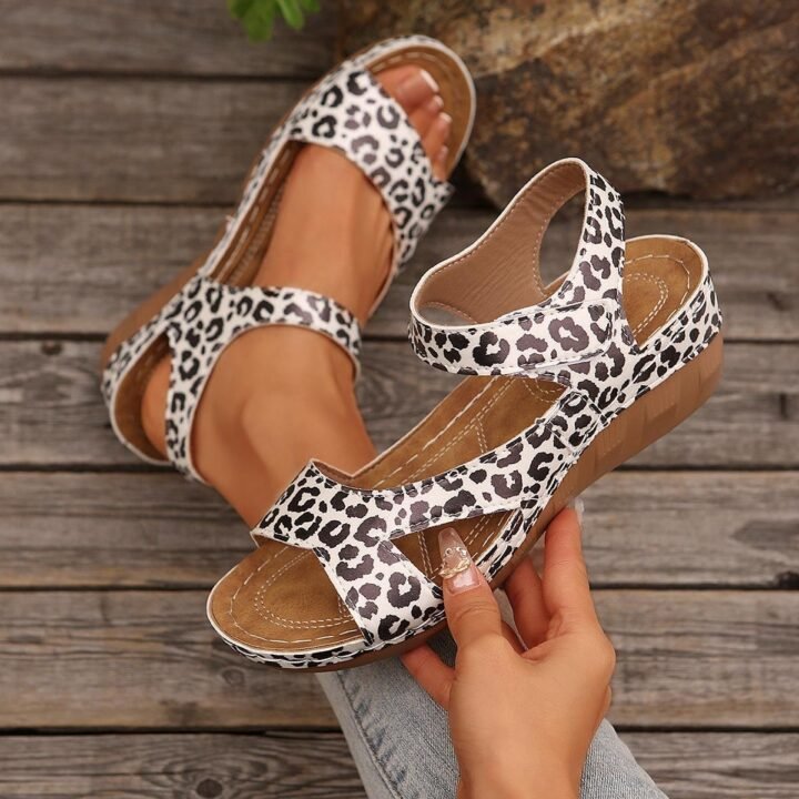 Sandales compensées à plateforme pour femmes