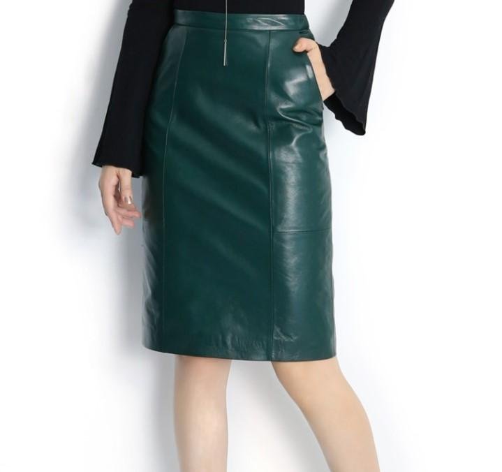Jupe Crayon Cuir Élégante Femme–Style Chic et Confort Assuré 1 Jupe Crayon Cuir Élégante Femme