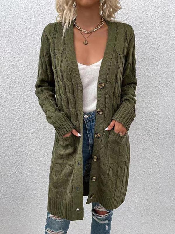 Cardigan Femme 3-en-1-vert foncé