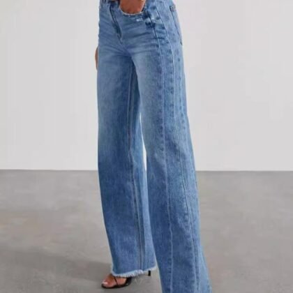 Jeans larges femme 3-en-1