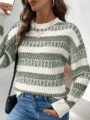 Pull Rayé 3 Couleur Éclatante – Confort Absolu-2