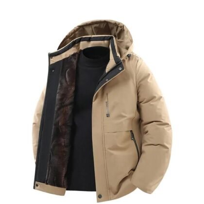 Oléna-Fashion – vêtements pour femmes et Vêtements pour hommes-tendance et chic 27 Veste Homme 2025 : 3 Atouts Chauds et Confortables-kakhi.jpeg