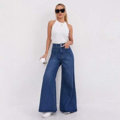 Oléna-Fashion – vêtements pour femmes et Vêtements pour hommes-tendance et chic 4 Pantalon évasé femme