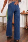 Jeans larges femme-taille haute à poches-tendance 3 jeans femme taille haute vu de dos